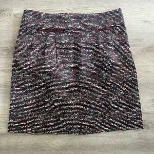 Elegant Tweed Skirt Loft 0